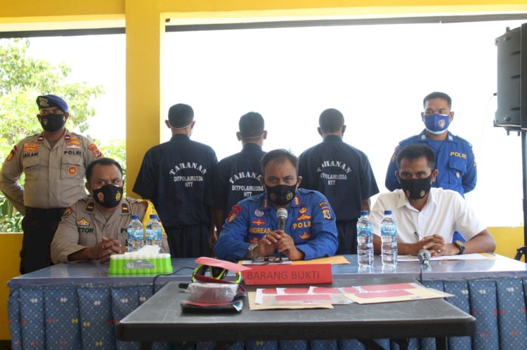 Direktorat Polairud NTT kembali mengamankan Residivis kasus bom ikan di Kupang