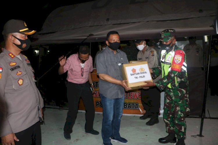 Pastikan Siap, Kapolda NTT dan Pejabat TNI NTT Kunjungi Pos-Pos Penanganan Bencana Erupsi Gunung Api Ile Lewotolok