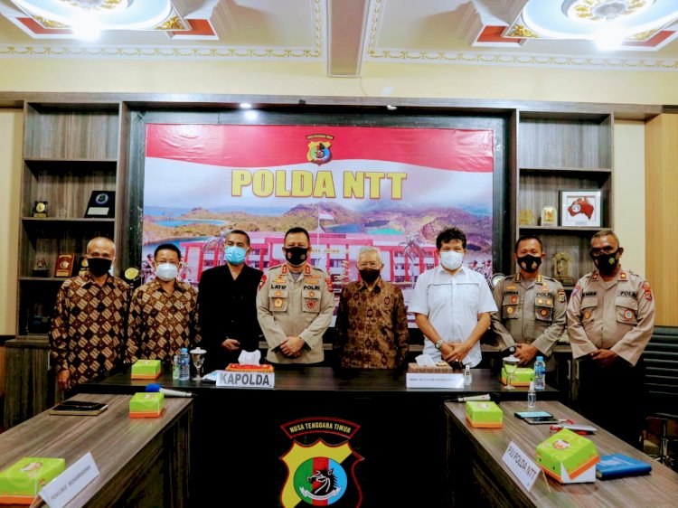 Kapolda NTT Ikut Zoom Meeting Call Kapolri dengan Ketua PP Muhamadiyah RI