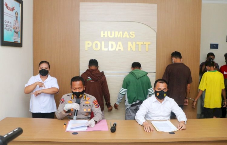 Ditreskrimum Polda NTT tetapkan 5 tersangka Tindak Pidana Pencurian 11 Unit Sepeda Motor 