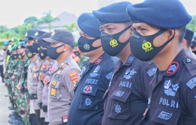 Personel TNI POLRI yang Tergabung dalam Satgas PAM VVIP Amankan Rangkaian Kunker Presiden Joko Widodo di Wilayah NTT