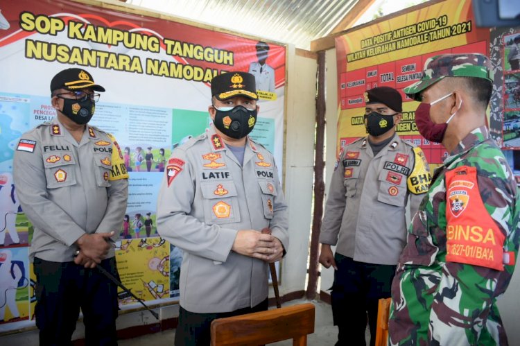 Kunjungi Kampung Tangguh Nusantara Namodale, Kapolda NTT beri Suport dan Dukungan