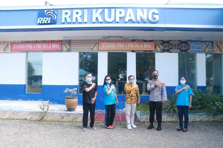 Safari Media, Kabidhumas Polda NTT Sambangi RRI Kupang