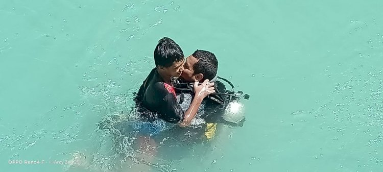 Aksi Heroik Anggota Ditpolair Polda NTT Selamatkan Bocah Tenggelam di Sungai Beleno Kupang