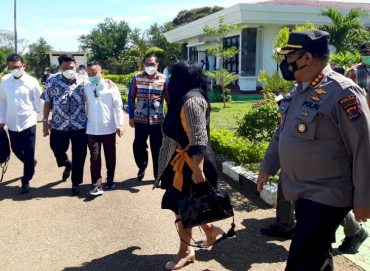 Dirpamobvit Polda NTT Sambut Kunjungan Kerja Menteri Investasi/Kepala BKPM di Kupang