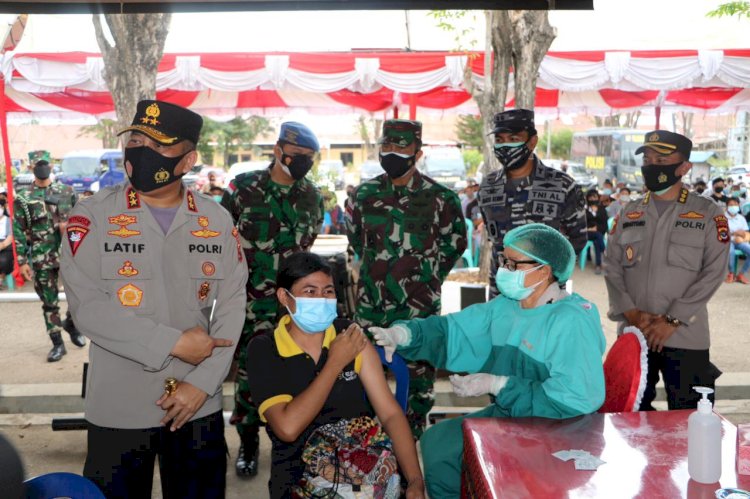 Serbuan Vaksin Dalam Rangka Hari Bhayangkara ke 75, Polda NTT Targetkan 25.000 Vaksin untuk Wilayah NTT