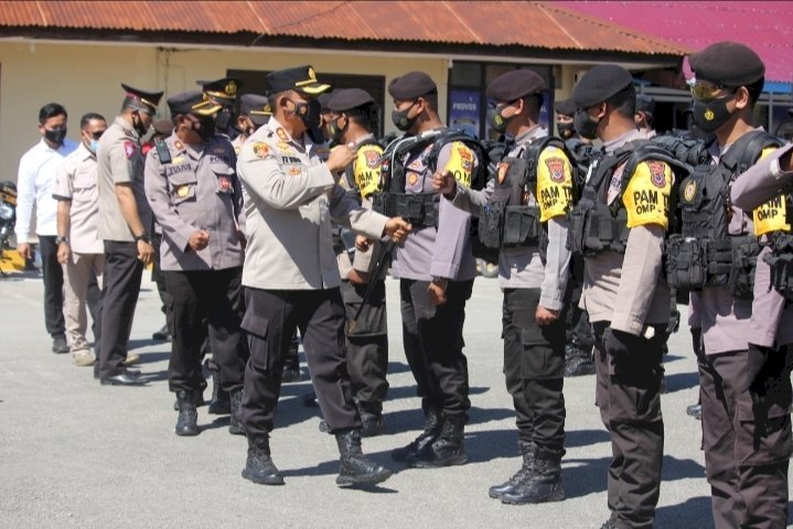 Ratusan Personel Polri Polda NTT, Siap Amankan Pilkades Serentak di Kabupaten SBD