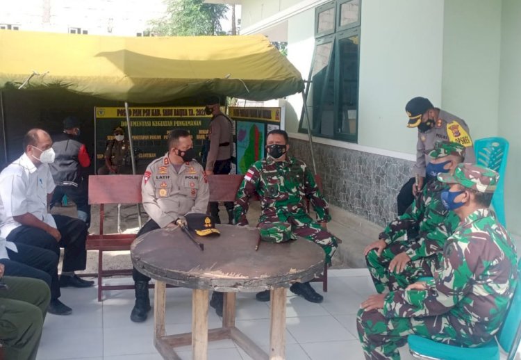 Kunjungi Koramil 1604-08 Sabu Raijua, Kapolda NTT Apresiasi Sinergitas TNI-Polri Pam PSU