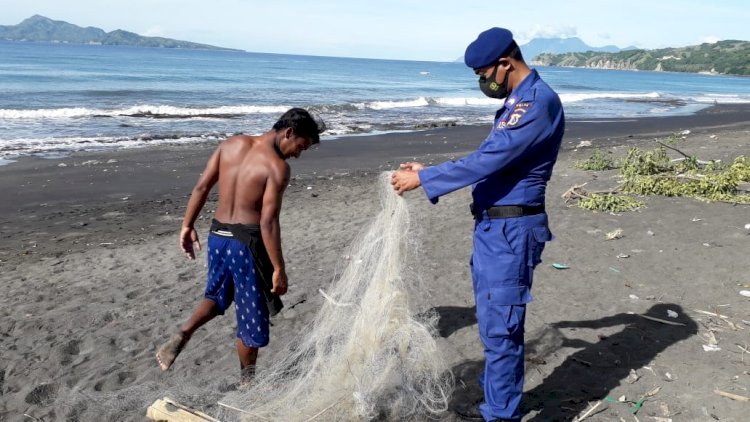 Imbau Nelayan, Satpolair Polres Ende Laksanakan Sambang Masyarakat Pantai Raba
