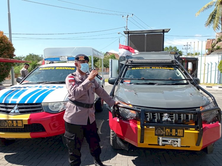 Gelar Patroli di Kota Kupang, Satbrimobda NTT Beri Imbauan Prokes