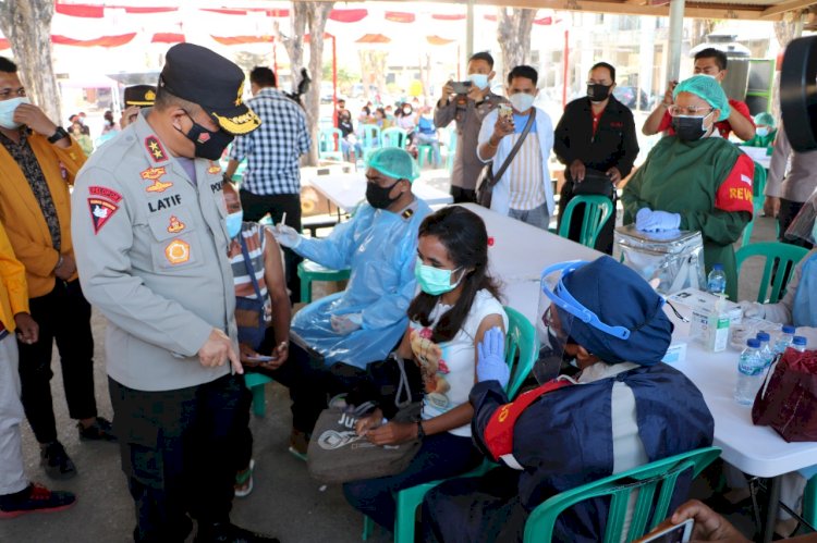 Serbuan Vaksin Massal Tahap Kedua, Polda NTT Targetkan 1.100 Dosis Bagi Masyarakat Kota Kupang