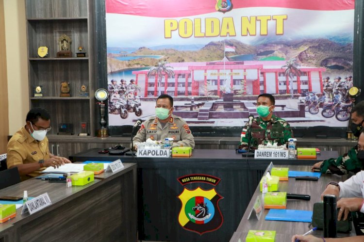 Kapolda NTT Pimpin Rapat Kesiapan Pemberlakuan PPKM Level IV di Kota Kupang, Kabupaten Sikka dan Kabupaten Sumba Timur