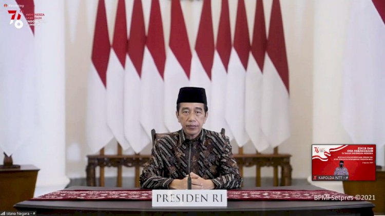 Kapolda NTT Mengikuti Doa Kabangsaan 76 Tahun Indonesia Merdeka Bersama Presiden RI dan Tokoh Lintas Agama