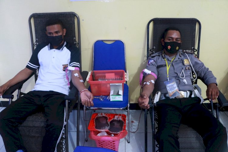 HUT Lalulintas ke 66, Ditlantas Polda NTT Gelar Kegiatan Donor Darah Presisi Bhakti Kesehatan Bhayangkara Untuk Negeri
