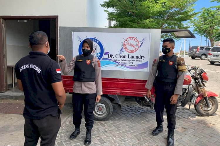 Gelar Patroli, Personel Turjawali Ditsamapta Polda NTT Sambangi Sejumlah Rumah Sakit di Kota Kupang