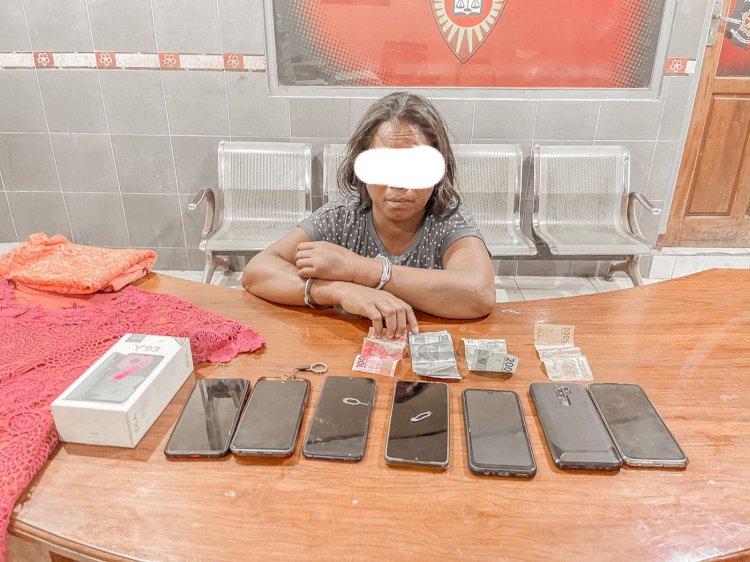 Tim Jatanras Polda NTT Berhasil Menangkap Seorang Perempuan Spesialis Pencurian Handphone