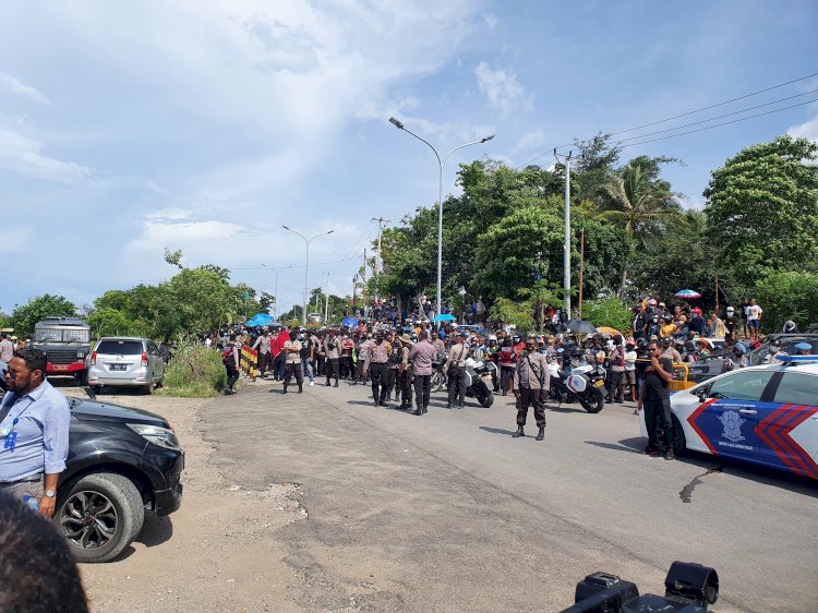 Ratusan Personel Polda NTT Amankan Rekonstruksi Kasus Pembunuhan Ibu dan Anak di Kota Kupang