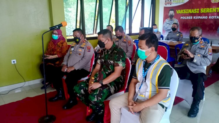 Progres Vaksinasi dan Penanganan Penyebaran Covid-19 di Wilayah Indonesia, Wakapolda NTT Ikuti Arahan Kapolri secara Virtual
