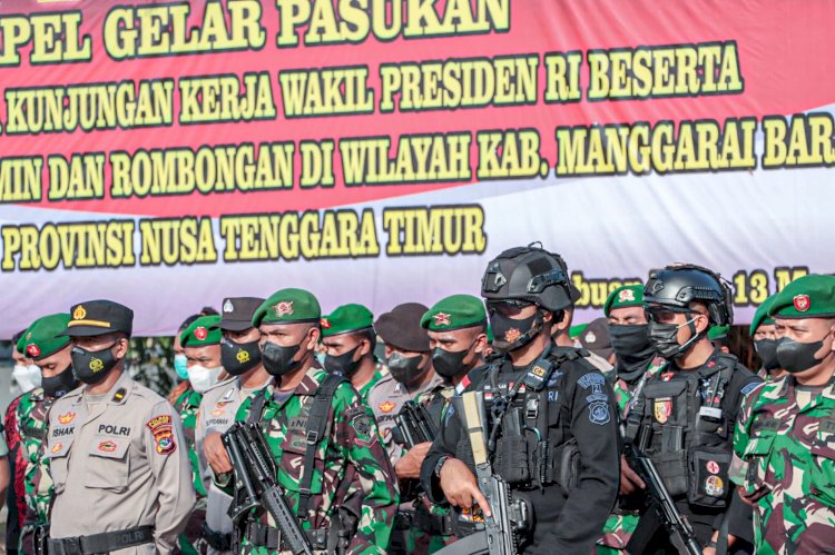 Jelang Kunjungan Kerja Walpres RI, TNI-Polri NTT Gelar Apel Persiapan Pengamanan di Kabupaten Manggarai Barat