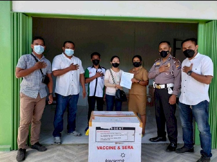 Satgas Deteksi OAN Turangga 2022 Kawal Pendistribusian 350 Vial Vaksin Covid 19 Bagi Kabupaten Belu