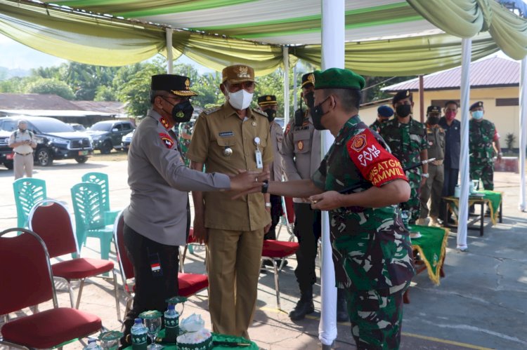 Kapolda NTT Hadiri Apel Gelar Pasukan Kunjungan Kerja Presiden RI di Kabupaten Ende