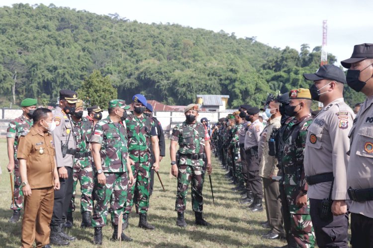 Jelang Kunjungan Presiden RI di Ngada, TNI-Polri dan Instansi Terkait Laksanakan Apel Gelar Pasukan Pengamanan