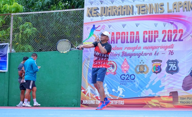 Meriahkan Hari Bhayangkara ke-76, Polda NTT Gelar Turnamen Tenis Lapangan Kapolda Cup Tahun 2022