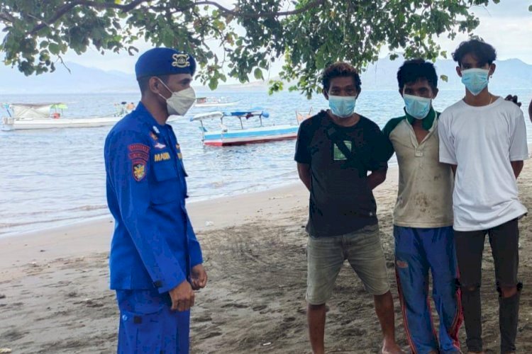 Cegah Terjadinya Ilegal Fishing, Personel Ditpolairud Polda NTT Gelar Patroli Kamtibmas di Wilayah Pesisir Flotim