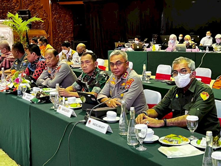 Kapolda NTT Hadiri Rakorsus Bersama Menko Polhukam RI Bahas Penanggulangan Karhutla