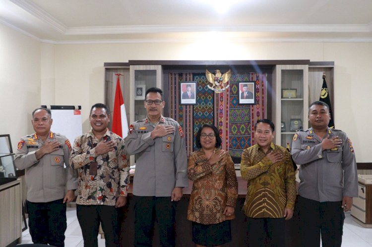 Dukung Pelaksanaan Tugas, Wakapolda Sambut Kunjungan Silaturahmi Kepala BPS Provinsi NTT