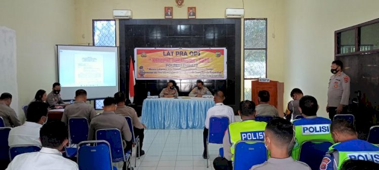 Kapolres Lembata AKBP Dwi Handono Prasanto, Buka Latihan Pra Operasi Ketupat Turangga 2022