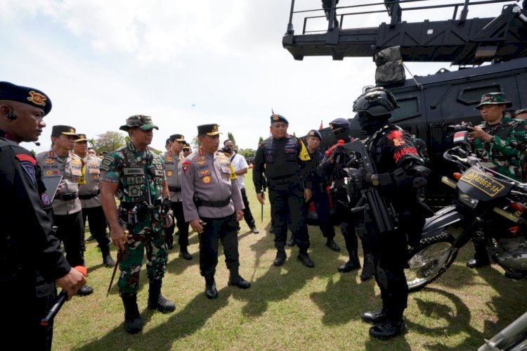 Gelar Pasukan dan peralatan, Kapolri dan Panglima TNI Ingin KTT G20 Berjalan Sukses