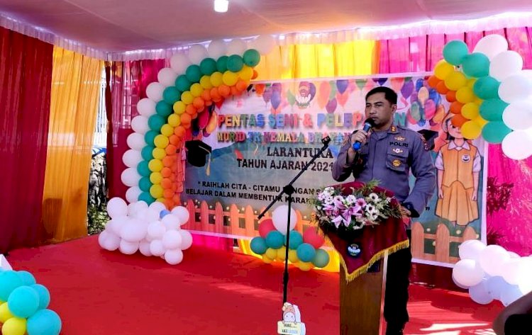 Kapolres Flotim Hadiri Pelepasan Murid TK Kemala Bhayangkari TA.2021/2022