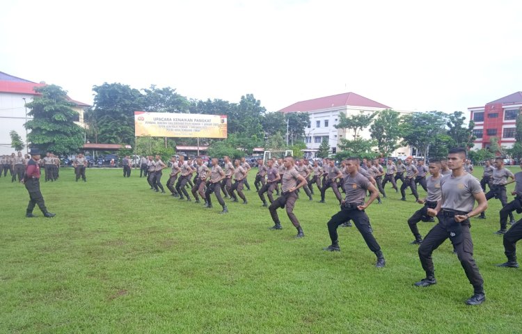 Jaga Kebugaran Fisik, 245 Bintara Remaja Polda NTT Latihan Beladiri Polri