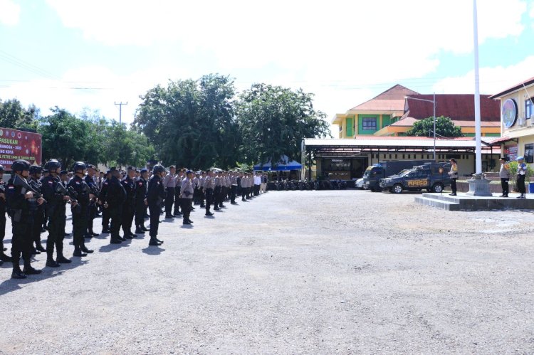 Amankan Perayaan Idul Fitri 1444 H, 165 Personel Polda NTT di BKO Ke Polresta Kupang Kota