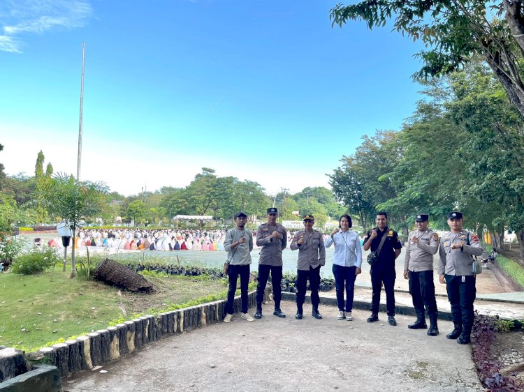 122 Personel Gabungan Polda NTT Amankan Kegiatan Shalat Idul Fitri 1444 H di 15 Lokasi Kota Kupang