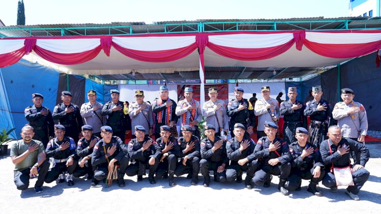 Kunjungi Mako Brimob Kompi 2 Batalion B Pelopor Manggarai, Kapolda NTT Minta Terus Semangat Dalam Menjalankan Tugas