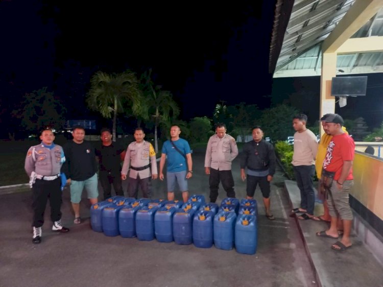 Polres Ende Berhasil Amankan 735 Liter Miras Jenis Moke