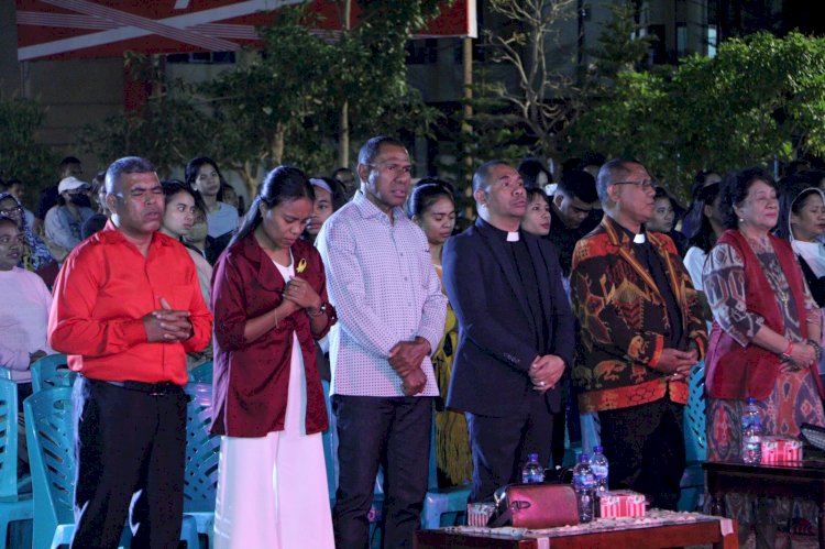 Hadiri KKR di Kota Kupang, Kapolda NTT Beri Pesan Kamtibmas Kepada  para Jemaat
