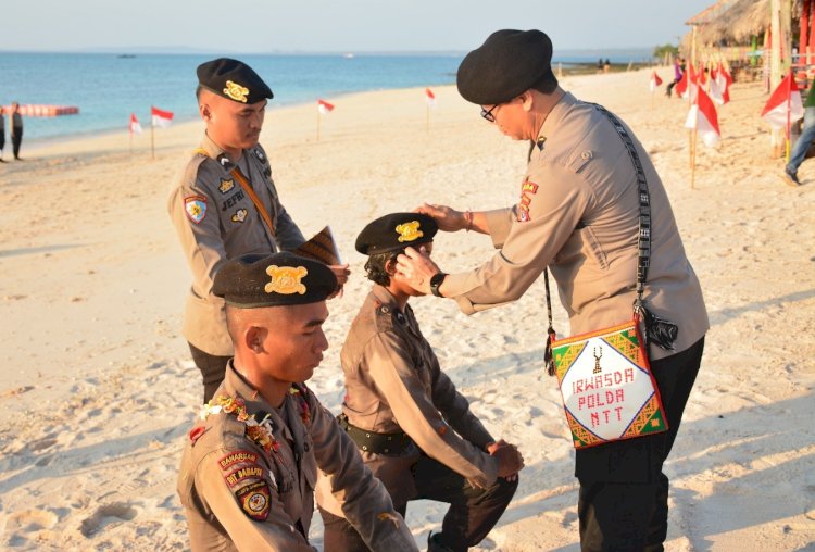 Upacara Penuh Makna: Penutupan Pembaretan Bintara Remaja Angkatan 49 Tahun 2023 di Pantai Tablolong