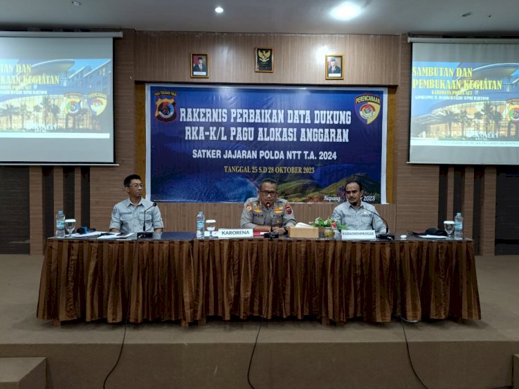 Birorena Polda NTT Gelar Rakernis untuk Perbaikan Data Dukung RKA-K/L Alokasi Anggaran T.A. 2024