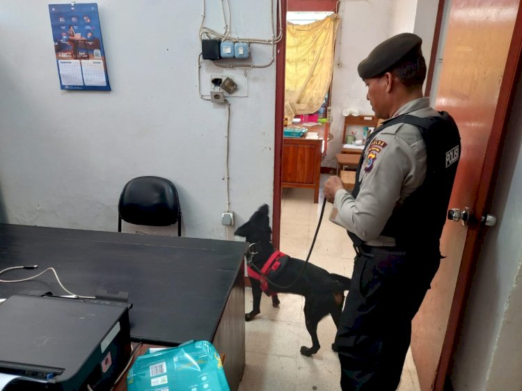 Pastikan Keamanan Pemilu Berjalan Aman, Personel Satgas Sterilisasi Lakukan Patroli Sambang ke Kantor KPU dan BAWASLU NTT