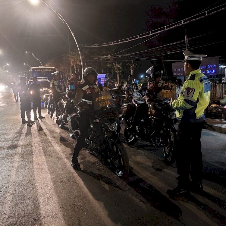 Puluhan Personel OMB Terus Giatkan Patroli Cipkon Malam dan Imbau Kamtibmas di Kota Kupang