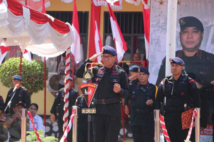 Pimpin  Peringatan HUT ke-78 Korps Brimob Polri, Kapolda NTT Tegaskan Soliditas dan Keamanan Pemilu 2024