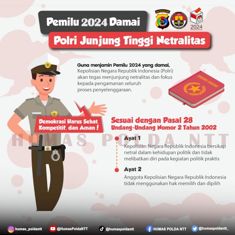 Pemilu 2024 Damai: Komitmen Tinggi Polri untuk Netralitas dan Keamanan