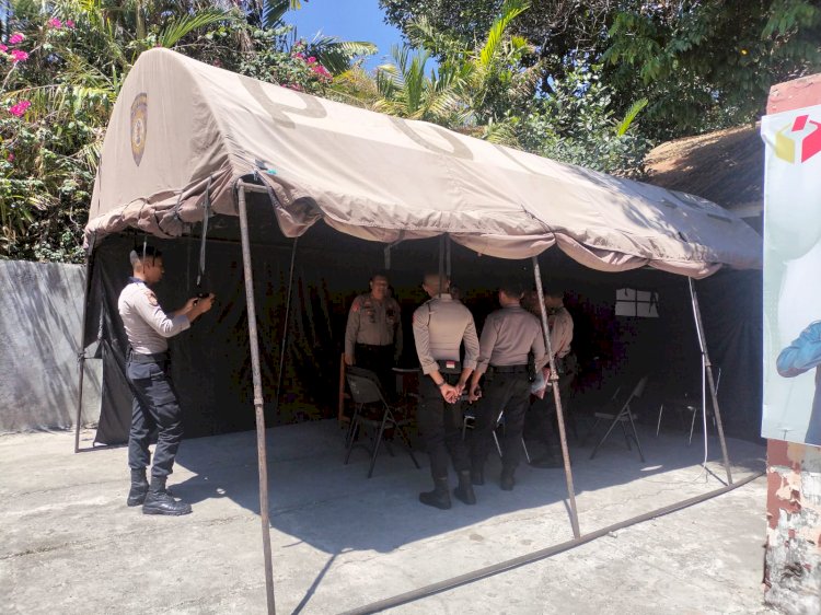 Cegah Potensi Gangguan, Personel Satgas Sterilisasi Patroli Sambang ke KPU dan BAWASLU NTT
