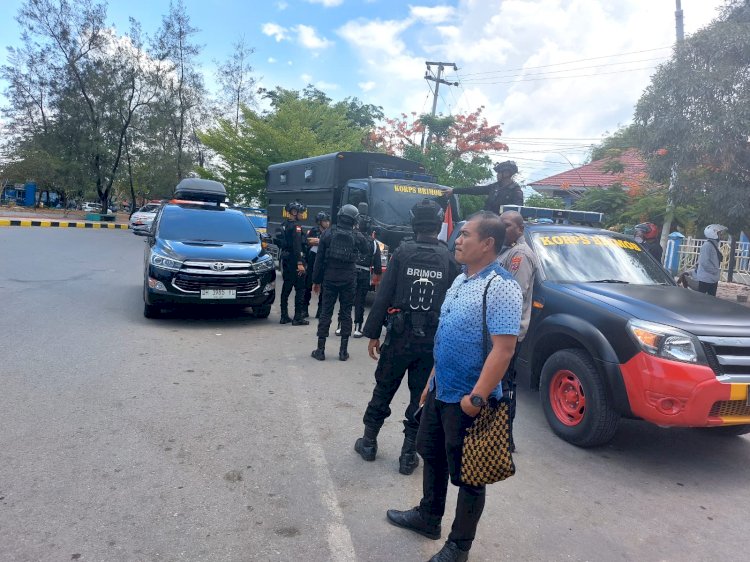 Patroli Kamtibmas di Kota Kupang: Personel Gabungan OMB Turangga 2023-2024 Jaga Keamanan Menuju Pemilu 2024