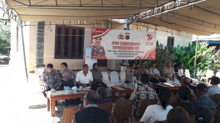 Jumat Curhat Polda NTT: Kapolresta Kupang Kota Buka Dialog Bersama Warga Kelurahan Naikolan