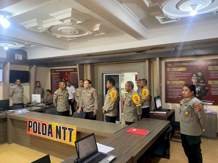 Tim Was OPS Polri Pemeriksa Posko Polda NTT untuk Evaluasi Operasi Mantap Brata Turangga 2023-2024
