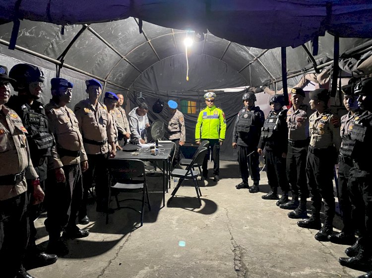 Satgas Operasi Mantap Brata Gelar Patroli untuk Menjaga Kamtibmas di Kota Kupang